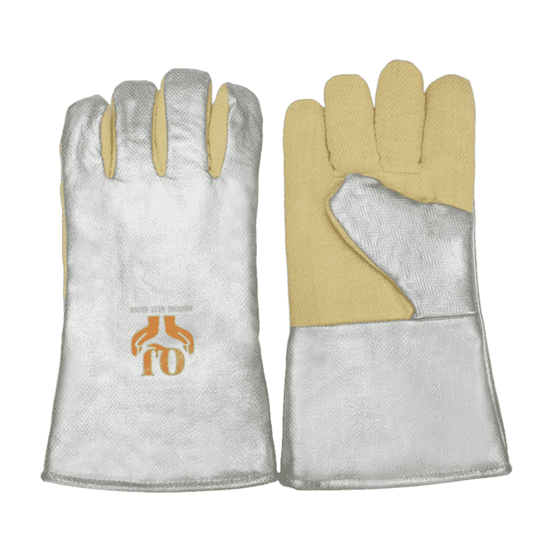 Găng tay bảo vệ nhiệt aramid được alumin hóa Găng tay bảo vệ nhiệt aramid được alumin hóa