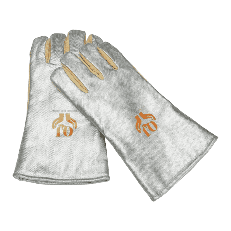 Găng tay bảo vệ nhiệt aramid được alumin hóa Găng tay bảo vệ nhiệt aramid được alumin hóa